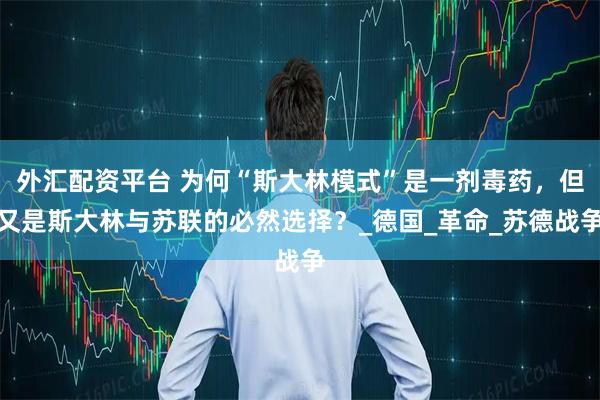 外汇配资平台 为何“斯大林模式”是一剂毒药，但又是斯大林与苏联的必然选择？_德国_革命_苏德战争