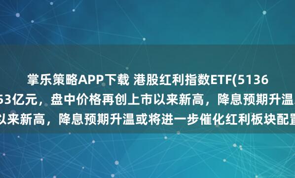 掌乐策略APP下载 港股红利指数ETF(513630)全天成交额爆量达7.53亿元，盘中价格再创上市以来新高，降息预期升温或将进一步催化红利板块配置价值